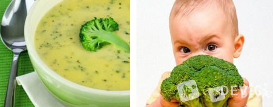 как приготовить суп из брокколи ребенку 