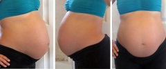 Живот на 7 месяце беременности