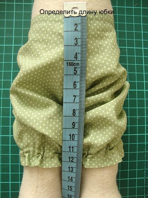Фетровая юбка шестиклинка для игрушек, фото № 3