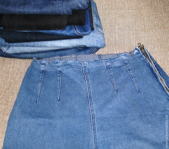 Шьем для девочки юбку и сумочку из ненужных джинсов, фото № 2