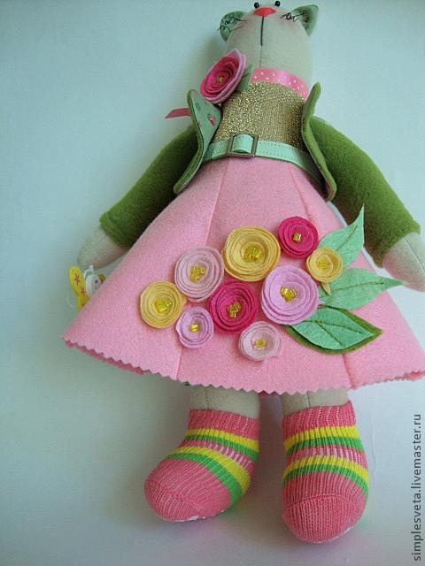 Фетровая юбка шестиклинка для игрушек, фото № 12