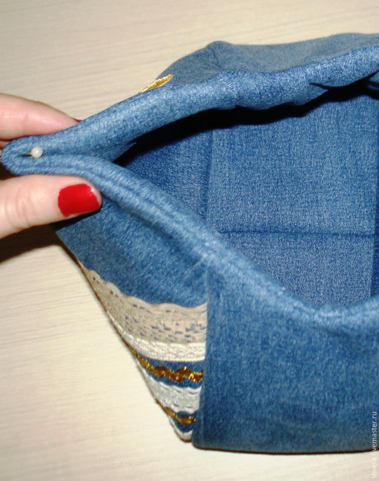 Шьем для девочки юбку и сумочку из ненужных джинсов, фото № 15