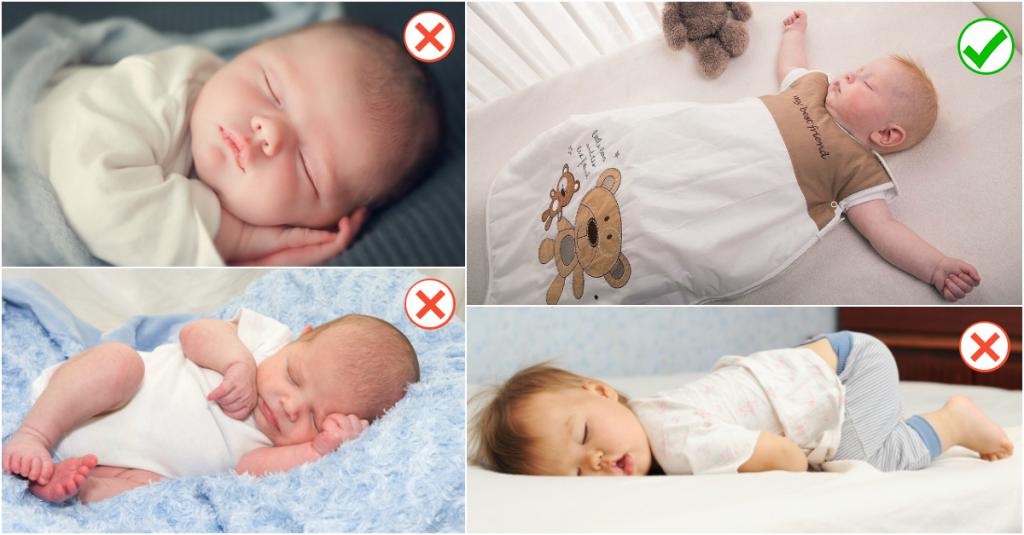 Можно ли новорожденному спать на спине
