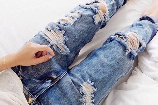 Как из старых джинс сделать юбку своими руками