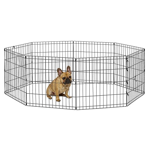 New World Pet Products B550-24 Foldable Exercise Pet Playpen, Black, Small/24
