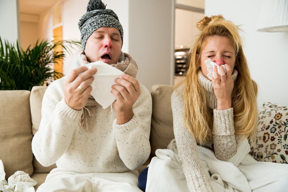 Первые признаки простуды