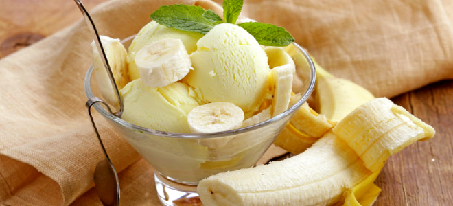 мороженое из банана и молока