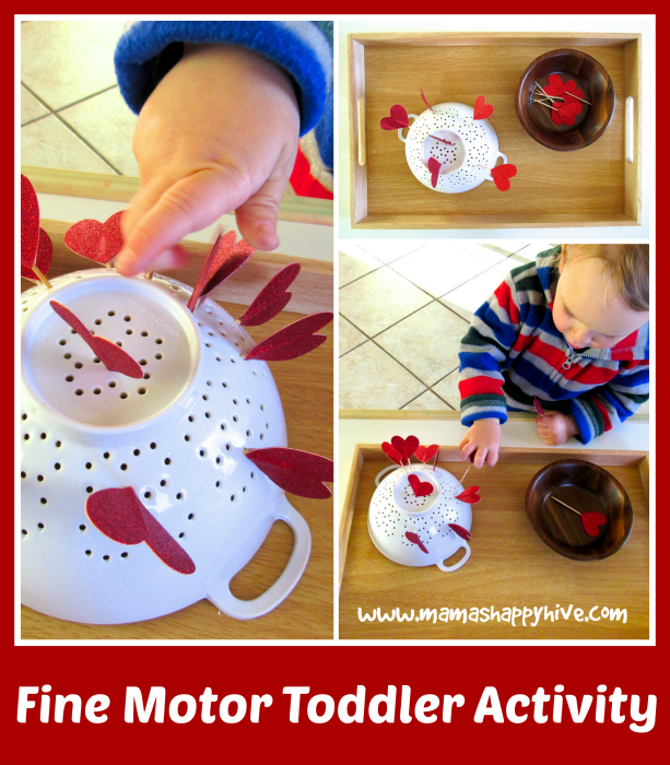 Fine Motor Toddler Activity - www.mamashappyhive.com